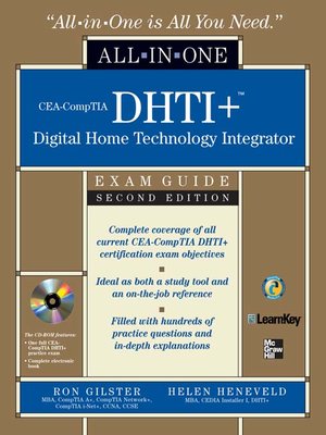 cover image of CEA-CompTIA DHTI+<sup>TM</sup> Digital Home Technology Integrator All-In-One Exam Guide